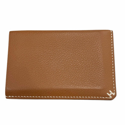 Hermes Series Leather Gold Set Era Case Business Card Holder — view 2