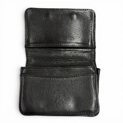 Chrome Hearts Leather 925 3 Pocket Scroll Label Plate Bifold Business Card — view 4