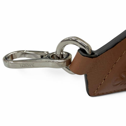 Loewe Canvas Leather Anagram Shoulder Strap Beige Brown — view 5