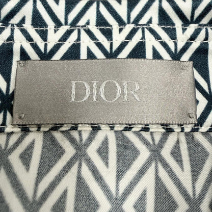 Dior Homme Silk 100% CD Diamond Tailored Long Sleeve Shirt Navy 38 — view 6
