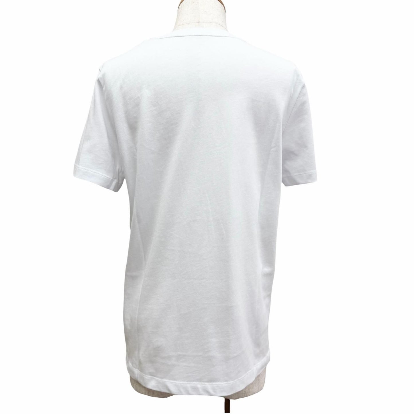 Moncler SS T-Shirt Cotton 100% Logo Patch Crew Neck Short Sleeve White XS — view 3