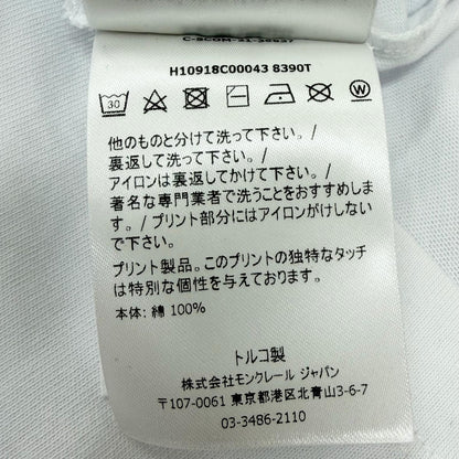 Moncler SS T-Shirt Cotton 100% Logo Patch Crew Neck Short Sleeve White XS — view 9