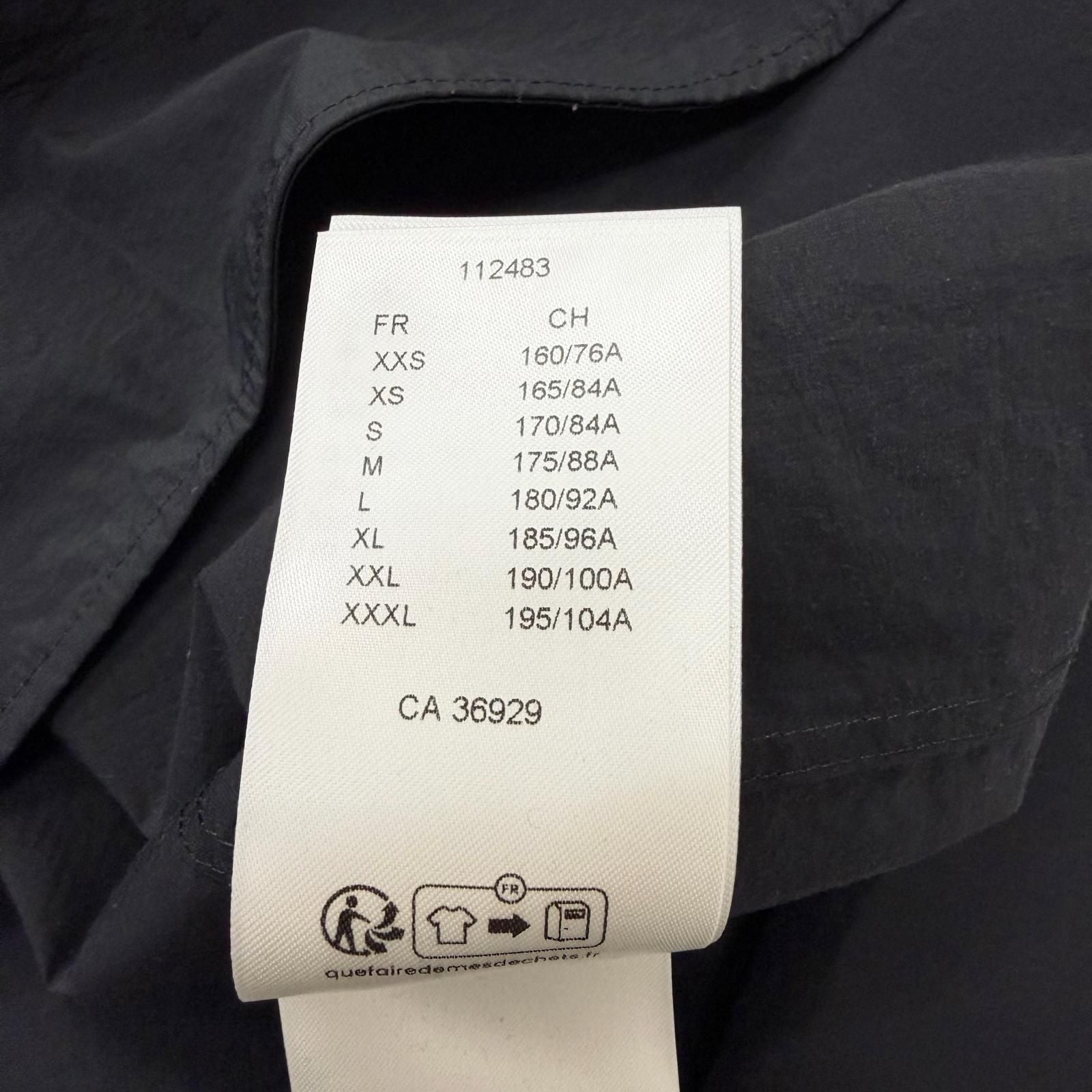 Louis Vuitton Embroidered Technical Cotton Zip Shirt Pullover Jacket Black XXL — view 9
