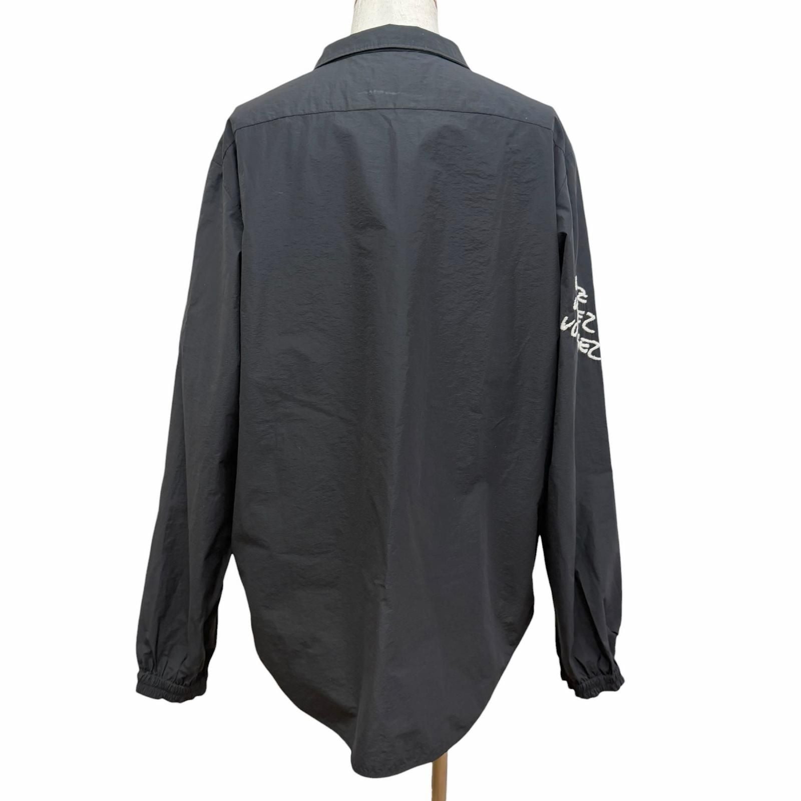 Louis Vuitton Embroidered Technical Cotton Zip Shirt Pullover Jacket Black XXL — view 4