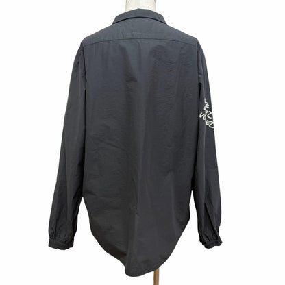 Louis Vuitton Embroidered Technical Cotton Zip Shirt Pullover Jacket Black XXL — view 4