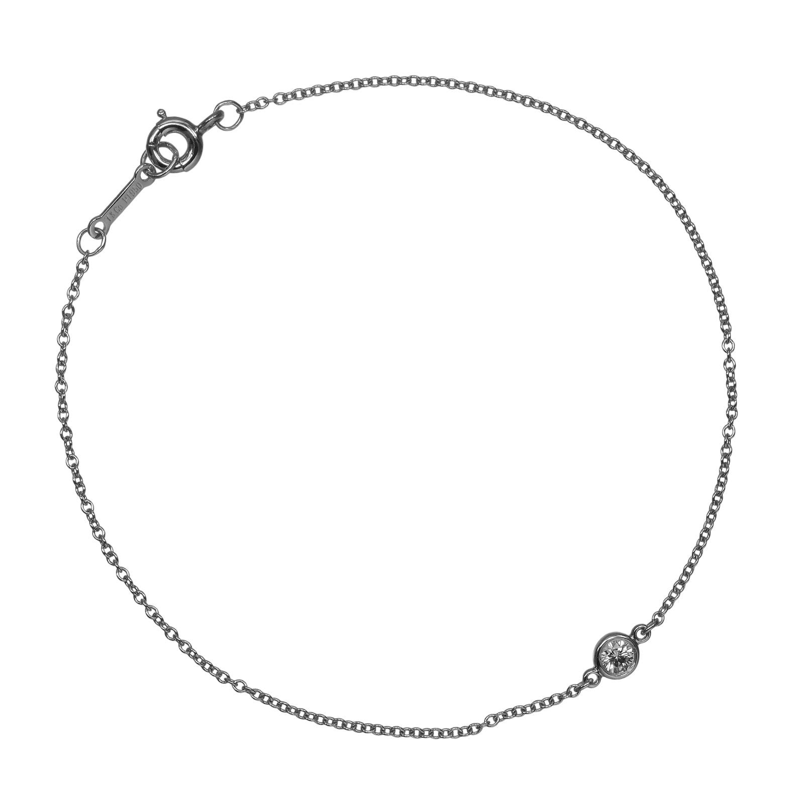 Tiffany & Co by the Yard Top Width 4 mm Diamond Bracelet