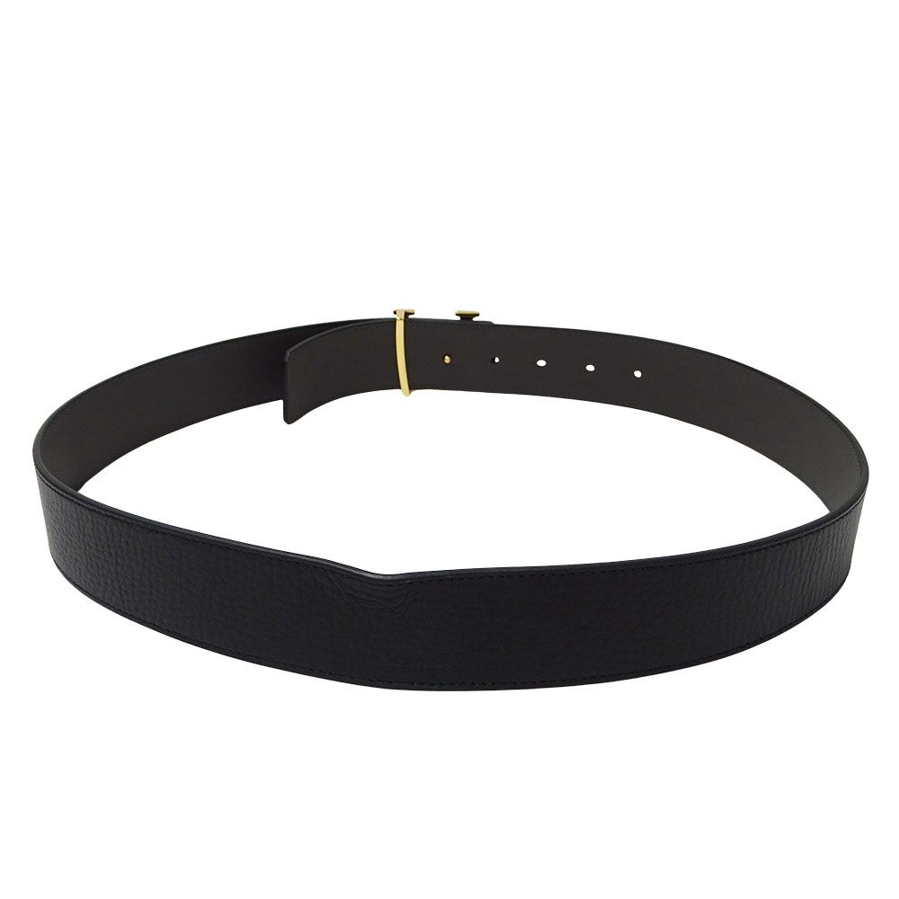 Louis Vuitton Belt Calf LV Damier 40 mm Reversible Black Gold 85 34 Logo Adult — view 4