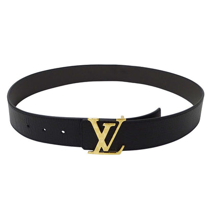 Louis Vuitton Belt Calf LV Damier 40 mm Reversible Black Gold 85 34 Logo Adult — view 3