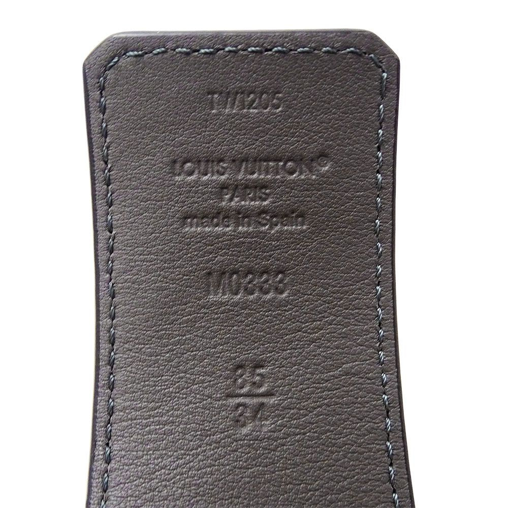 Louis Vuitton Belt Calf LV Damier 40 mm Reversible Black Gold 85 34 Logo Adult — view 5
