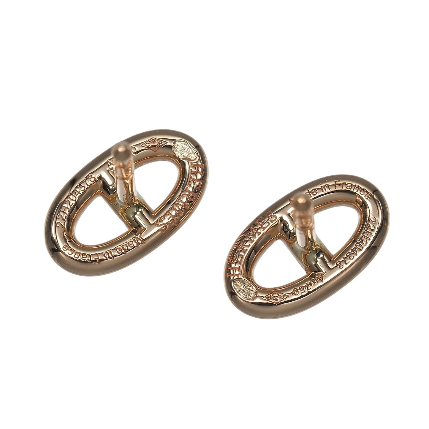 Hermes Chaine D'ancre Gold Earrings — view 4