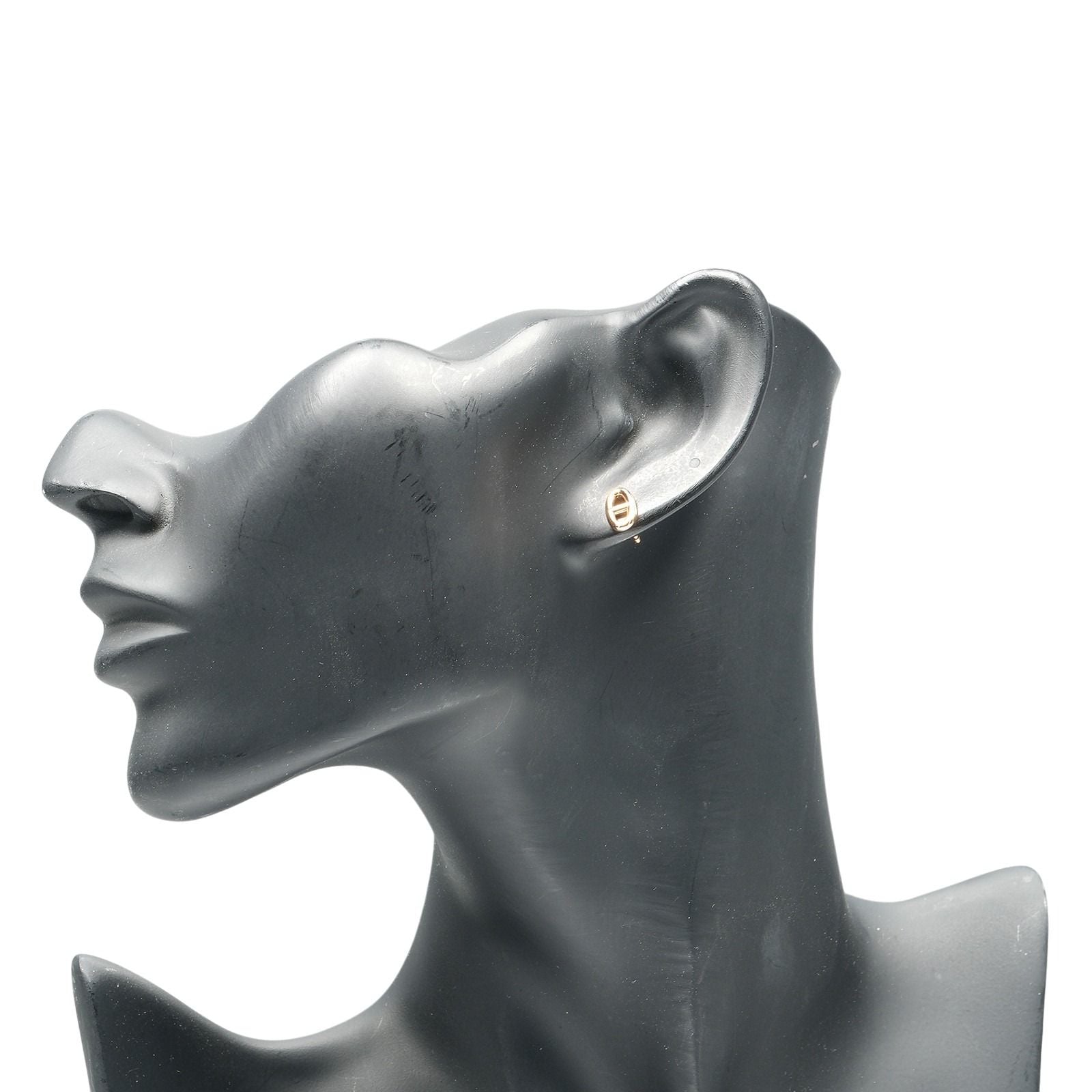Hermes Chaine D'ancre Gold Earrings — view 2