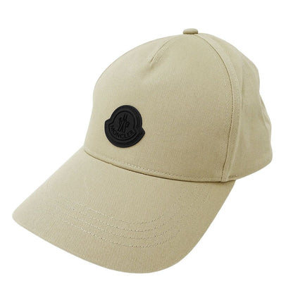 Moncler Cap Canvas Beige Baseball Cap Simple Logo