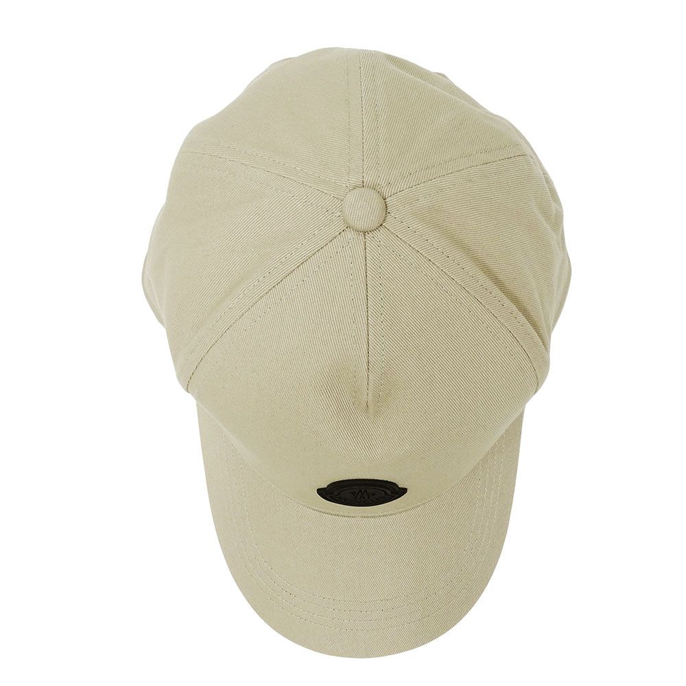 Moncler Cap Canvas Beige Baseball Cap Simple Logo — view 5