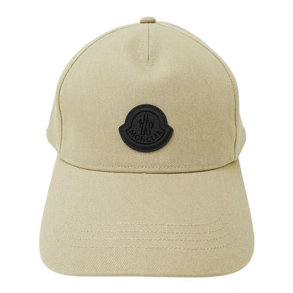 Moncler Cap Canvas Beige Baseball Cap Simple Logo — view 3