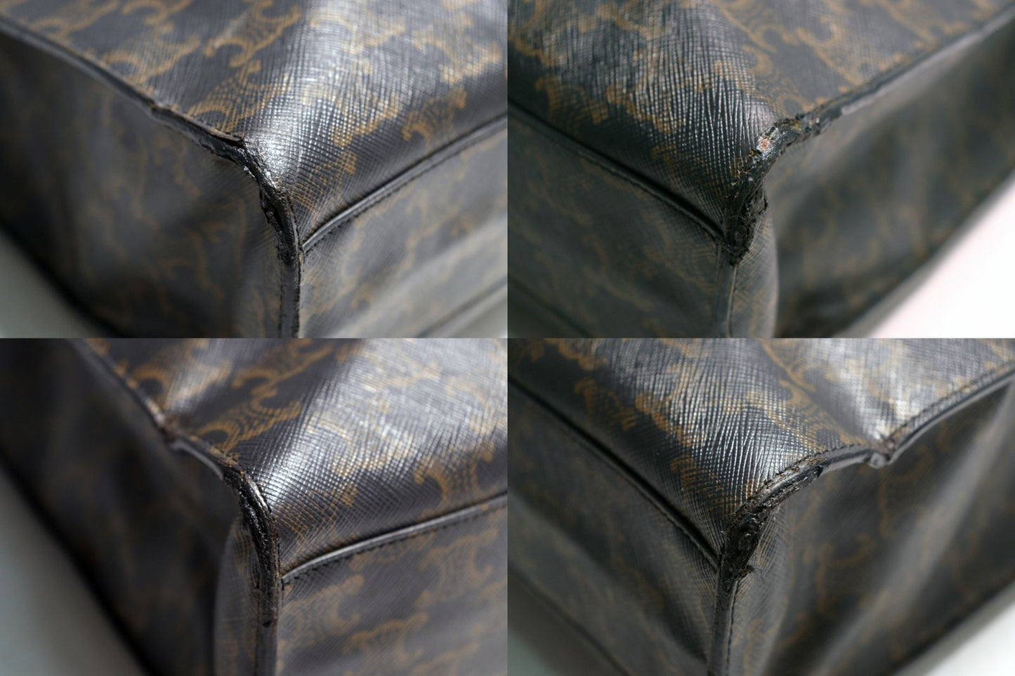 Celine Triomphe Vertical Cover Large Leather Tote — view 4