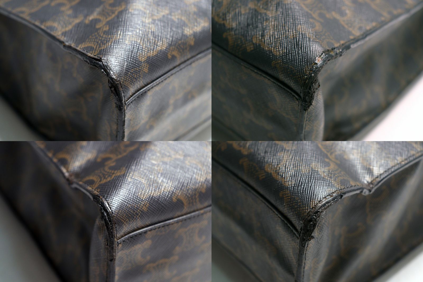 Celine Triomphe Vertical Cover Large Leather Tote — view 4
