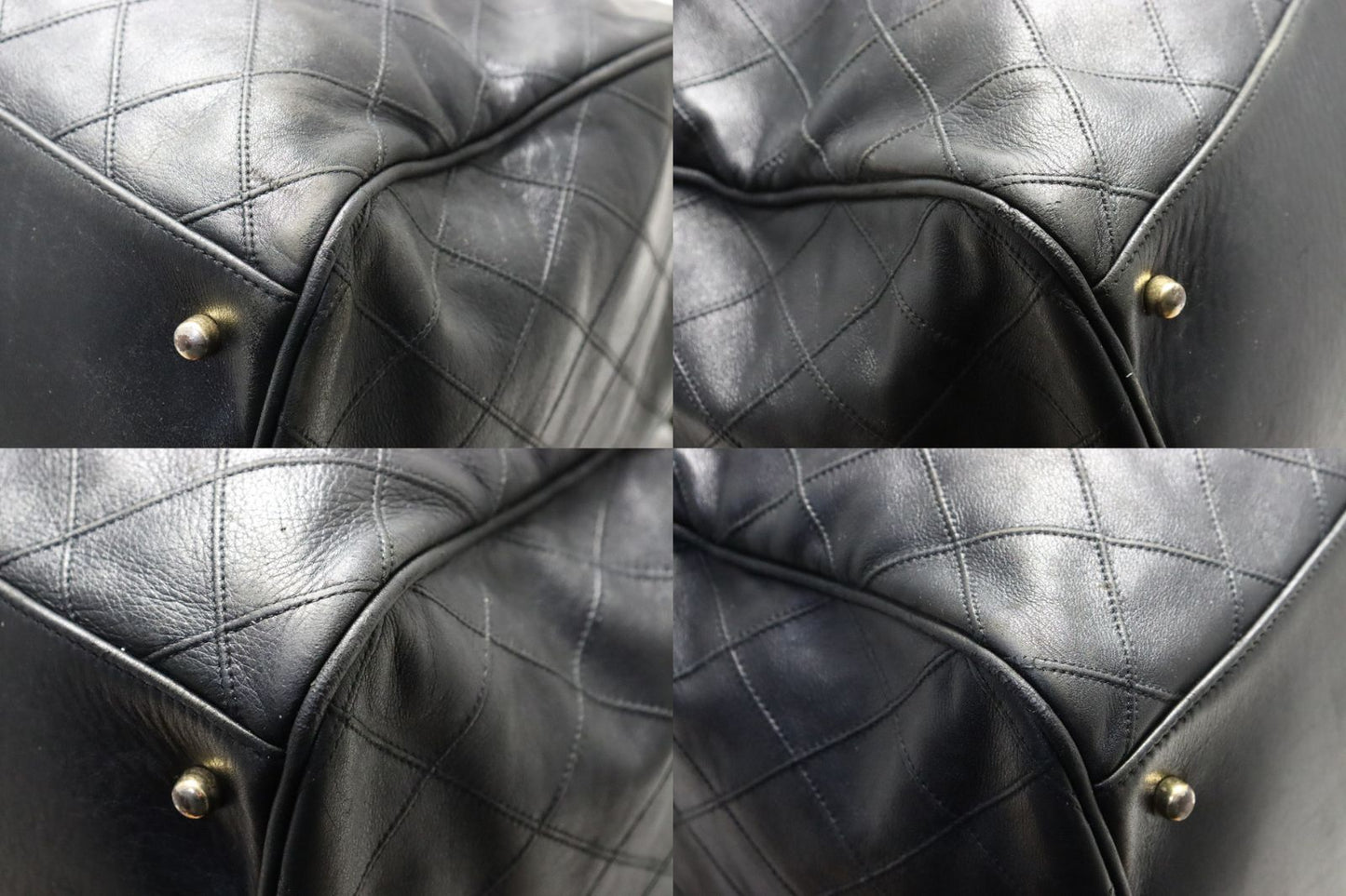 Chanel 0 Bicolor GD Leather Boston — view 4