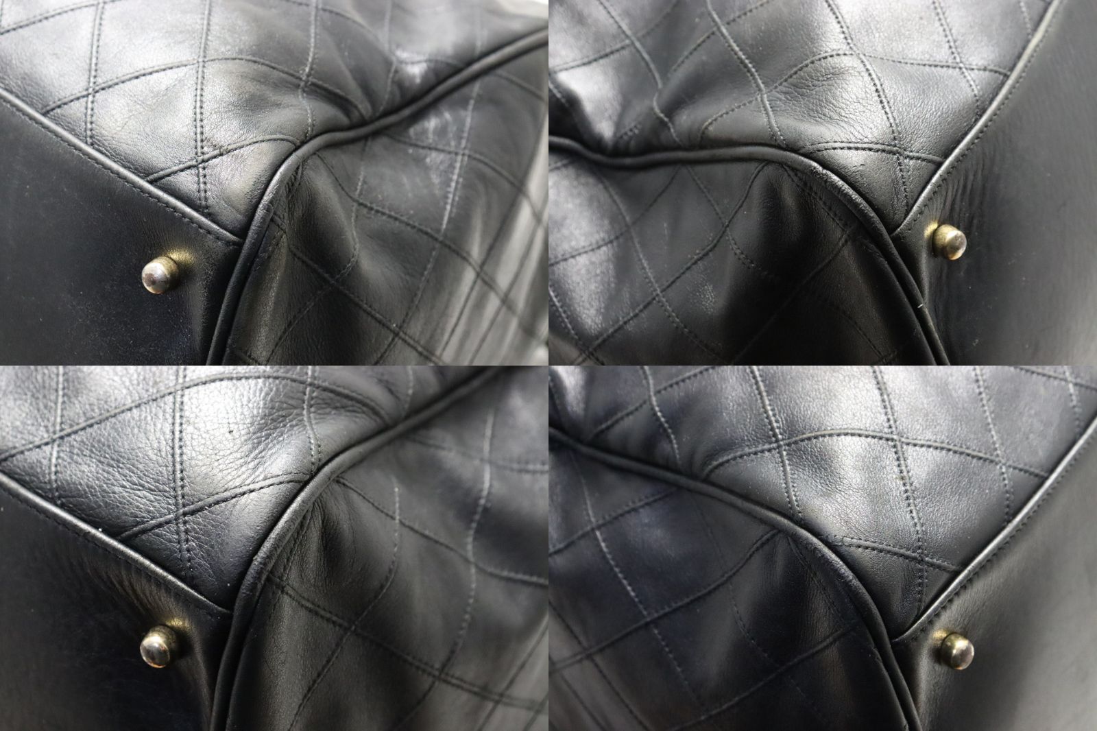 Chanel 0 Bicolor GD Leather Boston — view 4