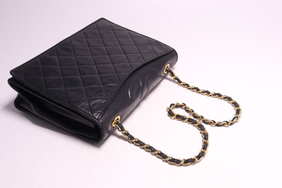 Chanel Quilted GD Leather Chain Shoulder — view 6