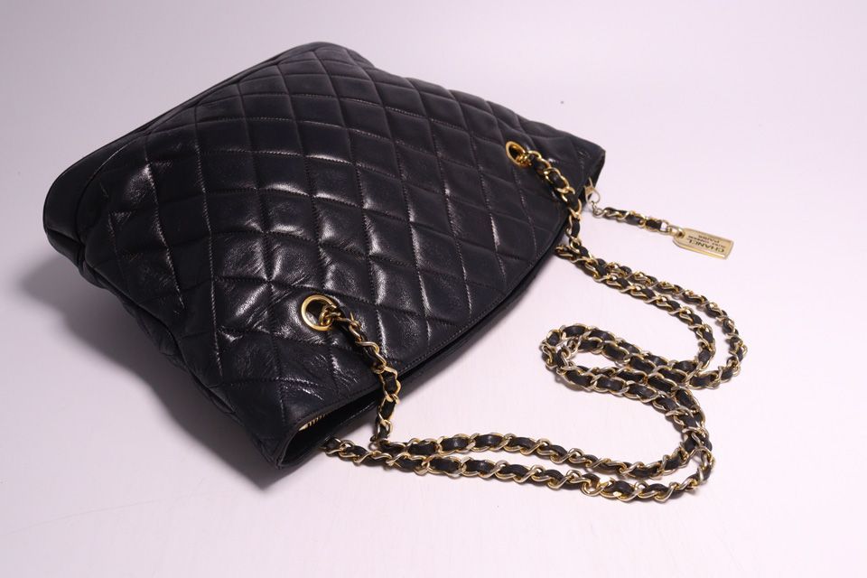 Chanel Quilted GD Leather Chain Shoulder — view 6