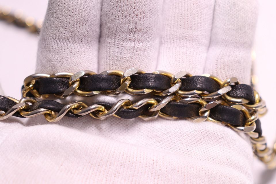 Chanel Quilted GD Leather Chain Shoulder — view 5