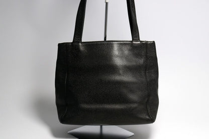Chanel Caviar Leather Jumbo CC Logo GD Handbag — view 2
