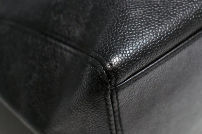 Chanel Caviar Leather Jumbo CC Logo GD Handbag — view 5