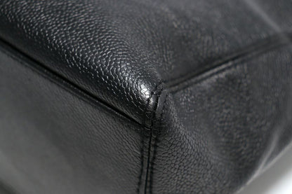Chanel Caviar Leather Jumbo CC Logo GD Handbag — view 4