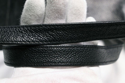 Chanel Caviar Leather Jumbo CC Logo GD Handbag — view 8