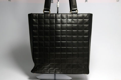 Chanel Choco Bar Jumbo CC Logo GD Leather Tote — view 2