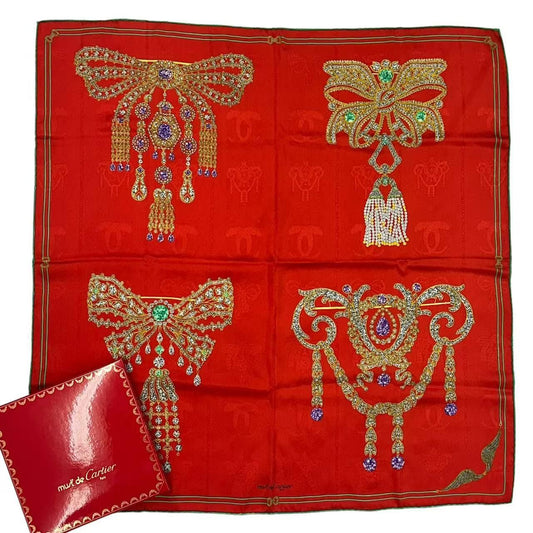 Cartier Scarf Silk Must de Cartier Pattern