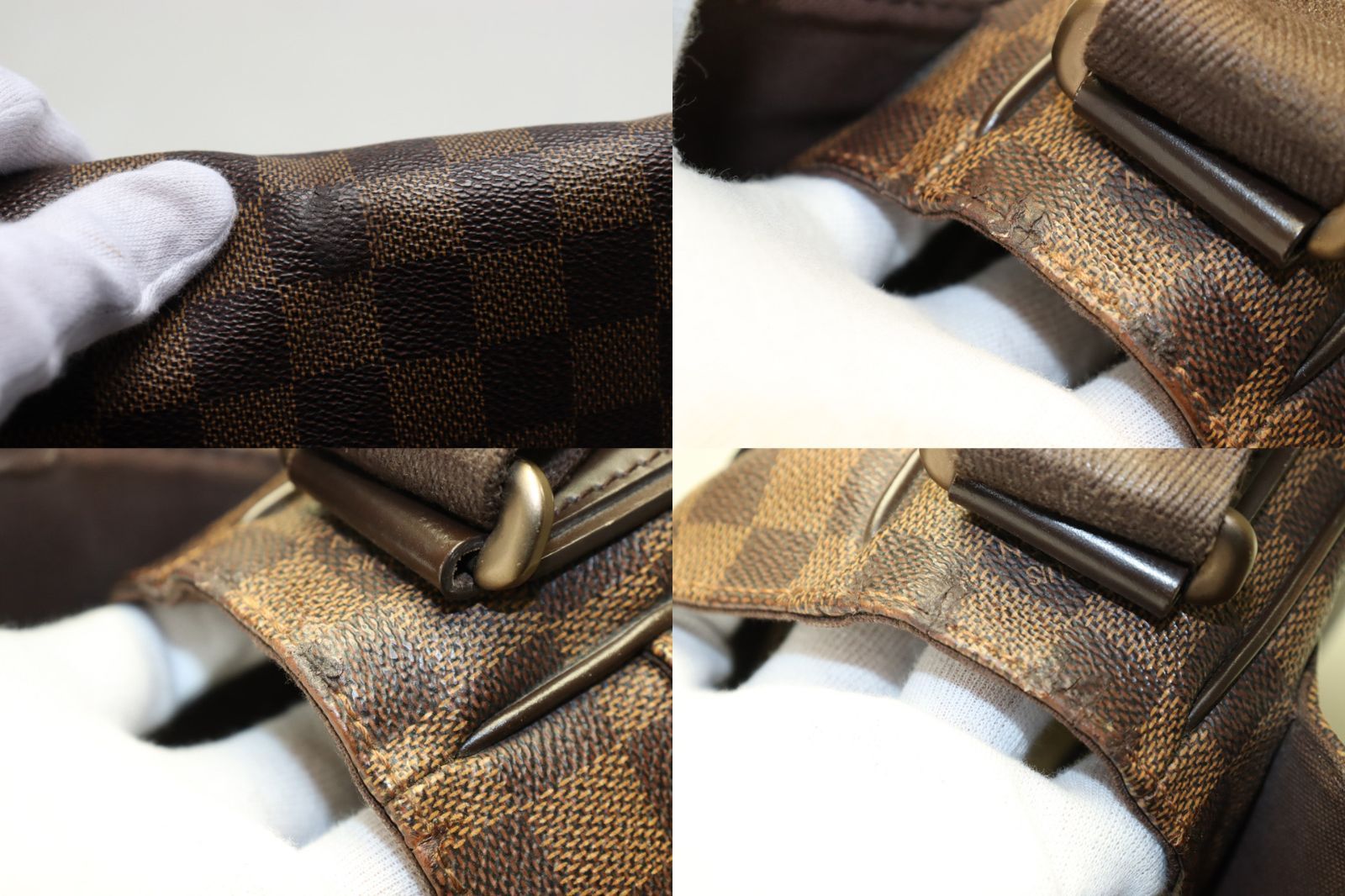 Louis Vuitton Damier District MM Leather Shoulder — view 8