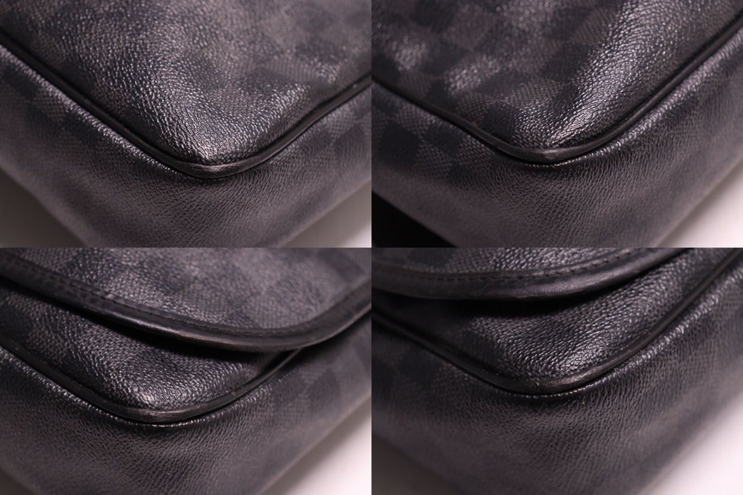 Louis Vuitton Damier Graphite Daniel MM Leather Shoulder — view 4