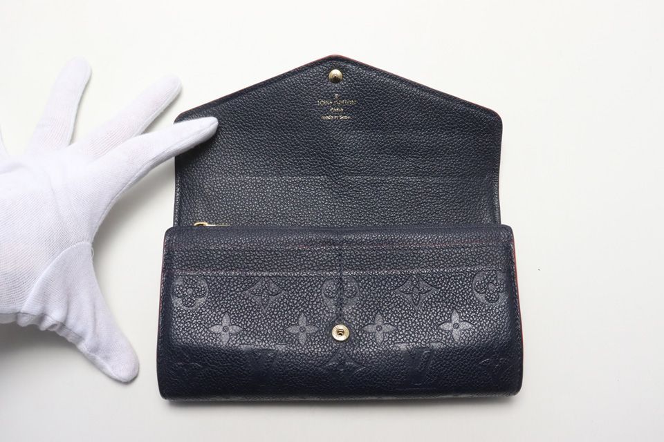 Louis Vuitton Monogram Empreinte Portefeuille Sarah Leather Bifold Wallet — view 4