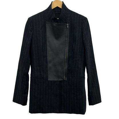 Max Mara Jacket 42 M Dark Navy Gray Black