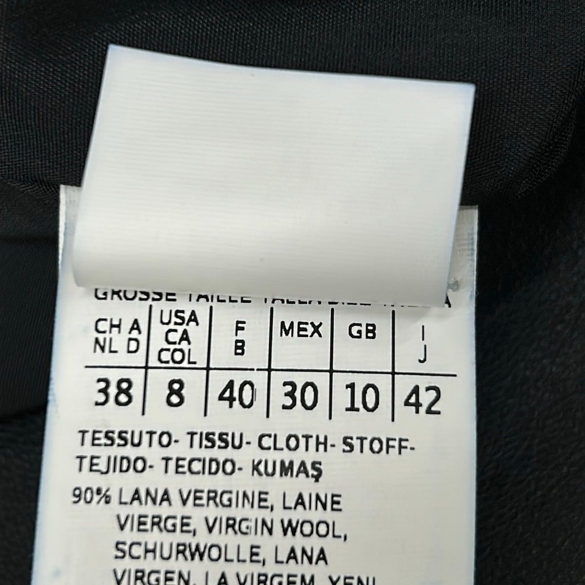 Max Mara Jacket 42 M Dark Navy Gray Black — view 5