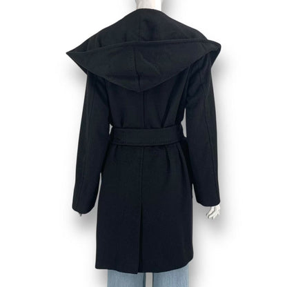 Max Mara Rialto Pure Camel Belted Coat Black 42 — view 3