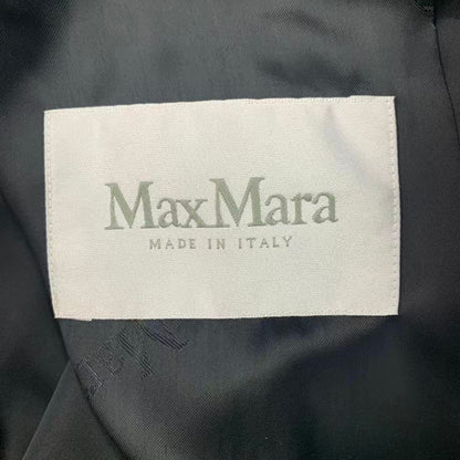 Max Mara Rialto Pure Camel Belted Coat Black 42 — view 5