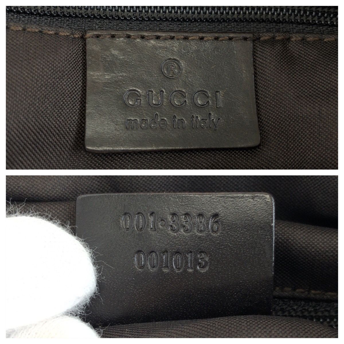 Gucci Brown Beige Silver GG Canvas Leather 001 Shoulder — view 4