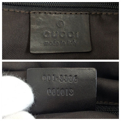 Gucci Brown Beige Silver GG Canvas Leather 001 Shoulder — view 4