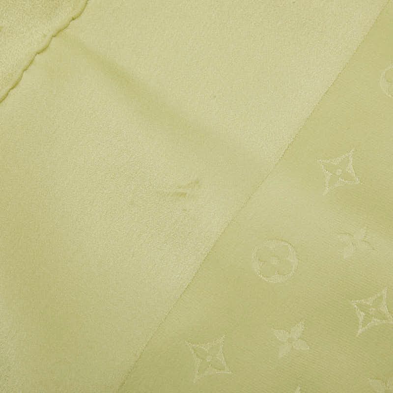 Louis Vuitton Monogram Carre Monaco Large Scarf Green Silk — view 3