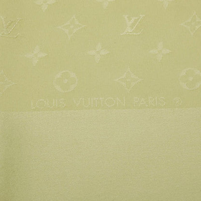 Louis Vuitton Monogram Carre Monaco Large Scarf Green Silk — view 2