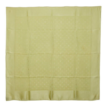 Louis Vuitton Monogram Carre Monaco Large Scarf Green Silk