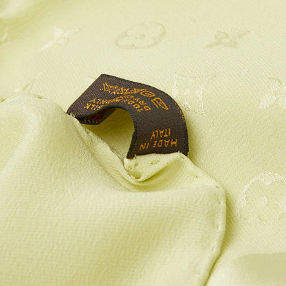 Louis Vuitton Monogram Carre Monaco Large Scarf Green Silk — view 7