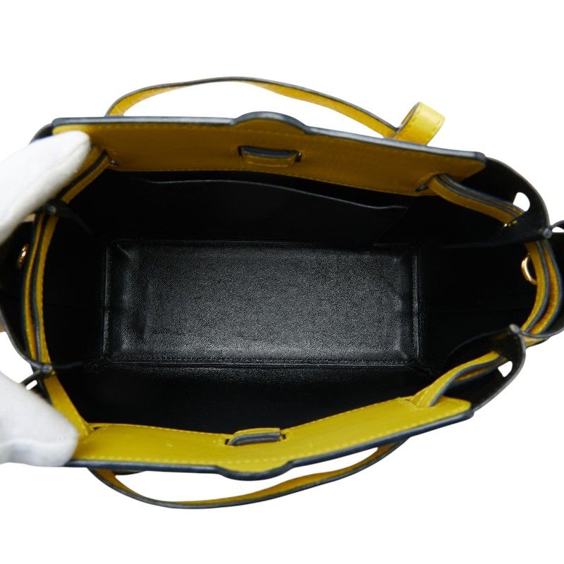 Loewe Lazo Mini 2-Way Shoulder Bag Yellow Leather — view 6