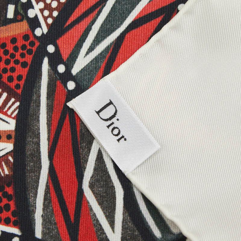 Dior Butterfly Scarf Multicolor Silk — view 5