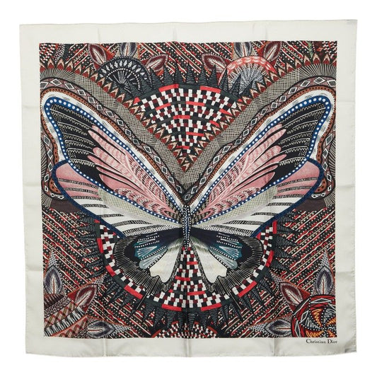 Dior Butterfly Scarf Multicolor Silk
