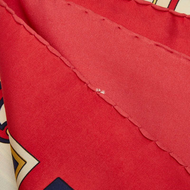 Hermes Carre 90 Washington's Carriage George Scarf Red Multicolor — view 6