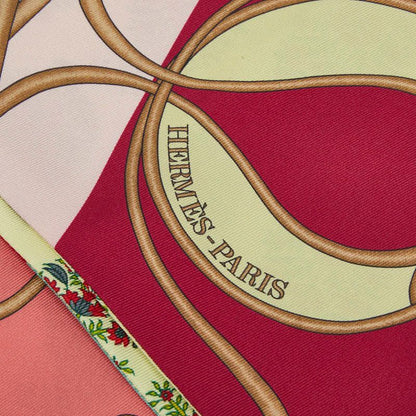 Hermes Maxi Twill Coup de Fouet Scarf Yellow Silk — view 4