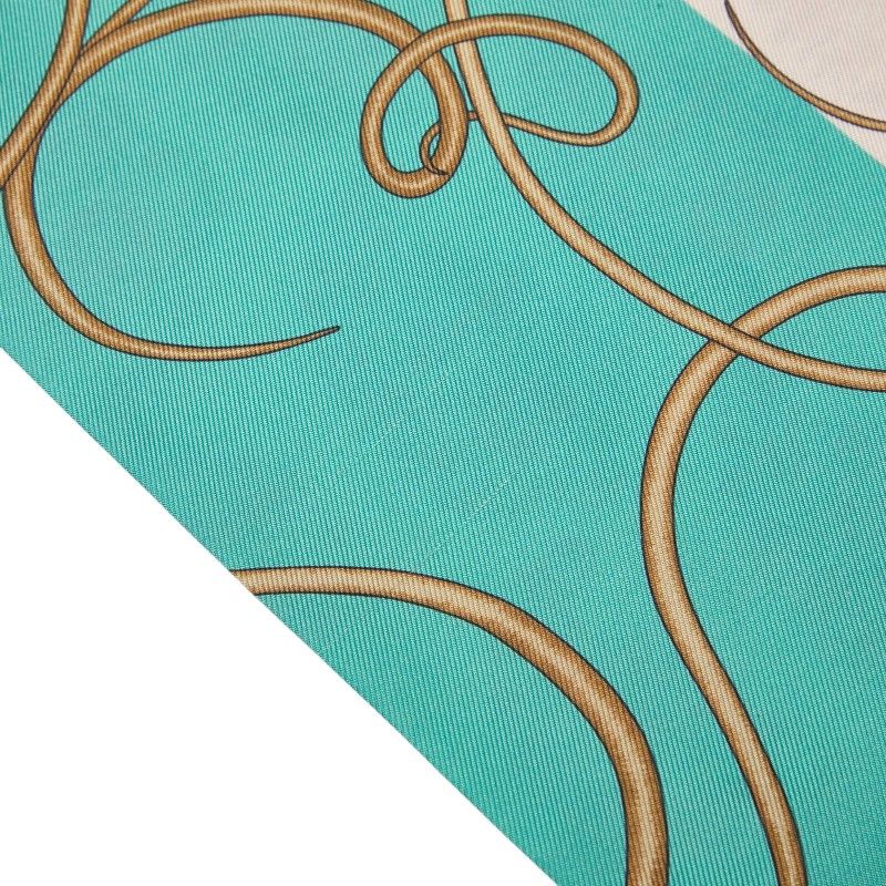 Hermes Maxi Twill Coup de Fouet Scarf Yellow Silk — view 3